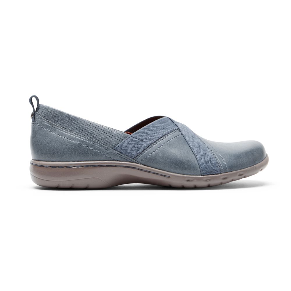Sapatos Slip-On Rockport Cobb Hill Penfield Senhora - Azuis ( 093-SALBGK )